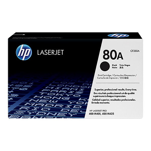 HP 80A (CF280A) Original LaserJet Toner Cartridge - Black